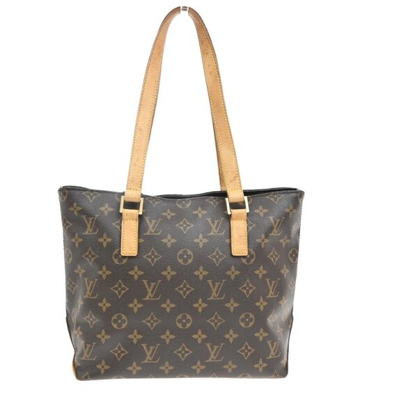 LOUIS VUITTON Cabas Piano Shoulder Bag Monogram Leather Brown M51148 77FB881 - Picture 1 of 16